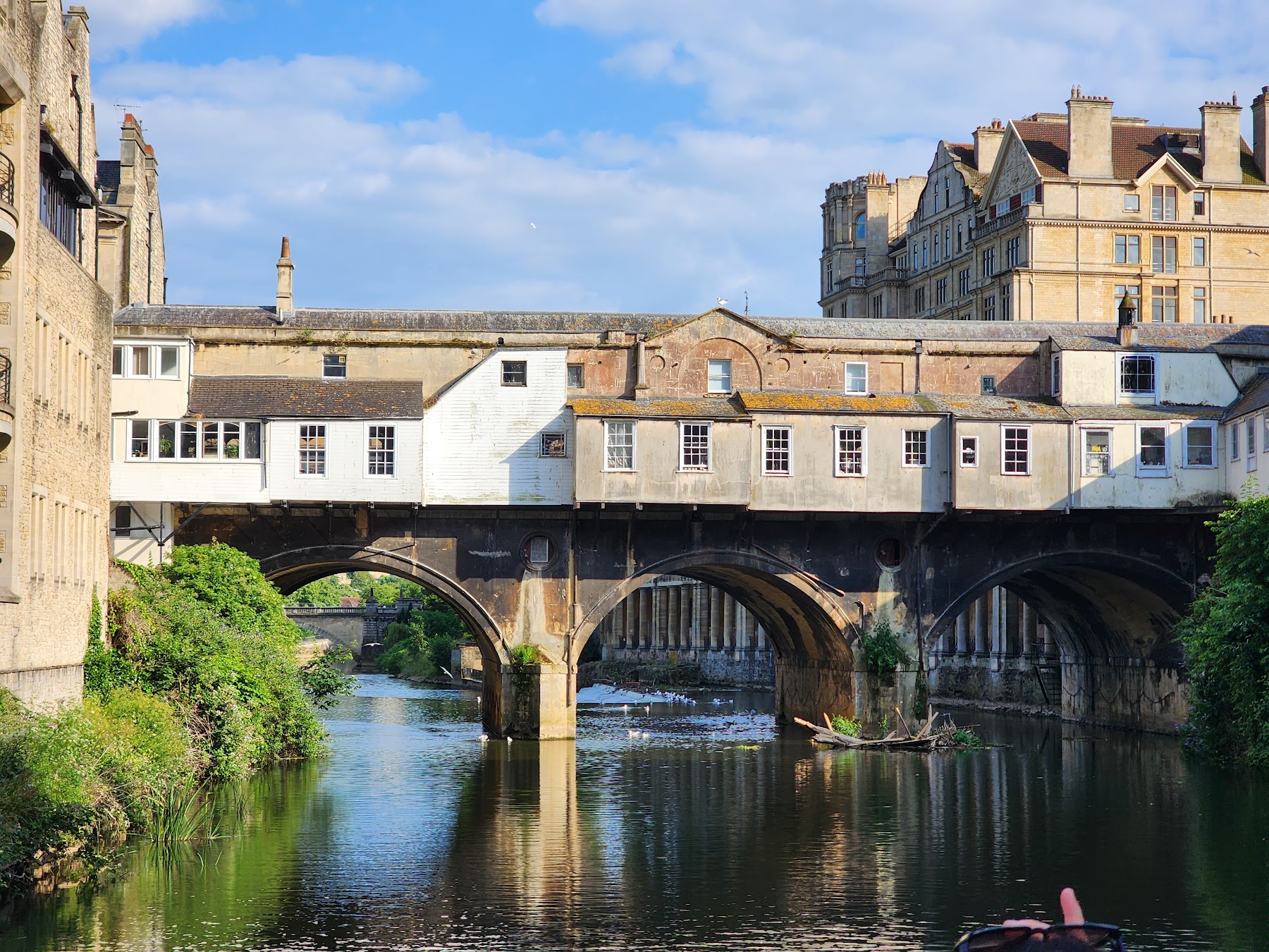 Pulteney Bridge, Bath — a mile from Dene Villa